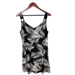 White House Black Market Reversible Palm Leaf Dress NWT